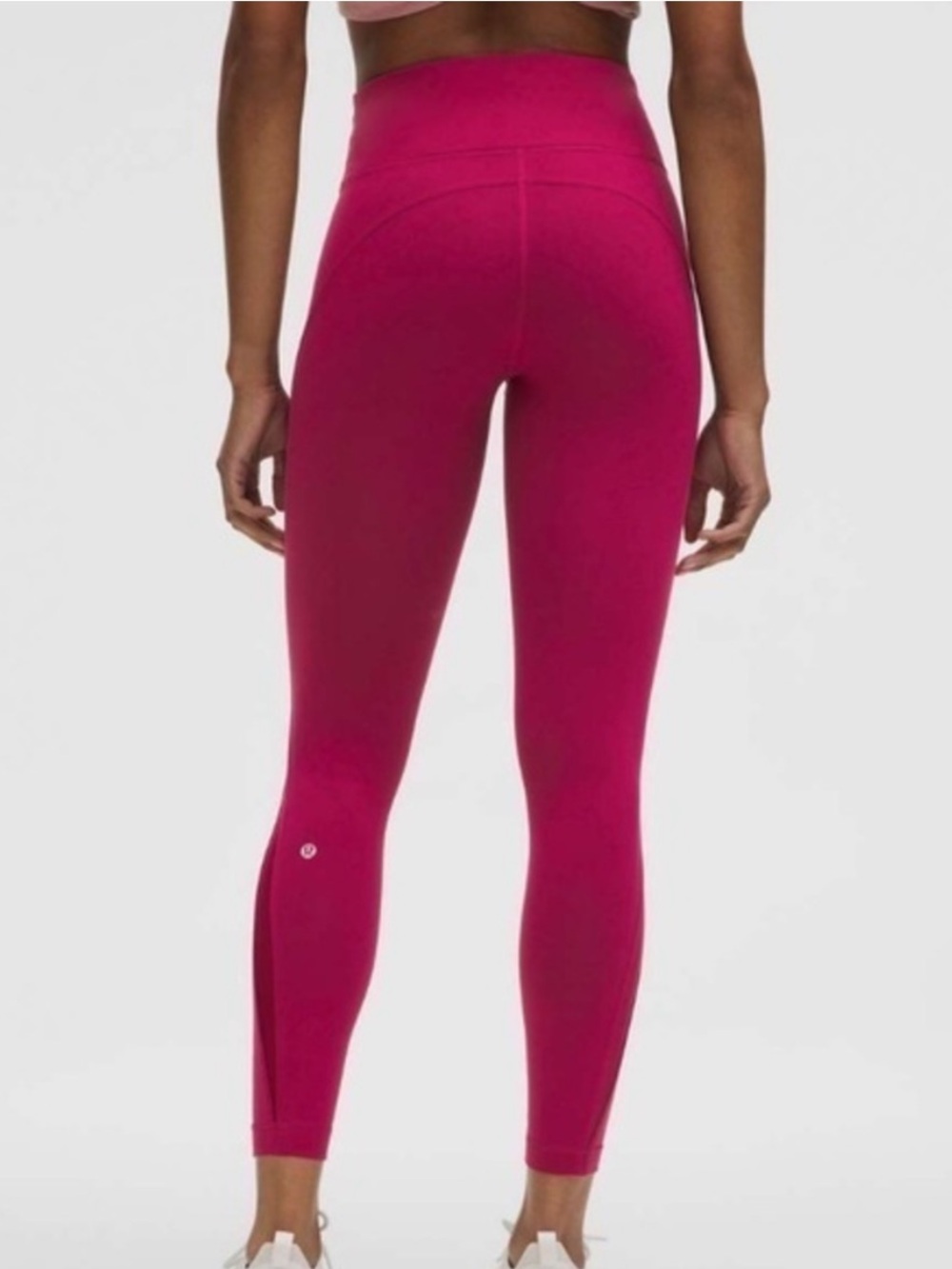 Lululemon Wunder Train Mesh‎ Panel High-Rise Tight 25" Size 4 Magenta Smoke